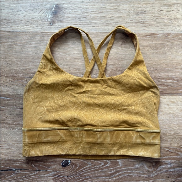 Lululemon Energy Bra Long Line Ice Dye, B-D Cups in Ice Wash Spiced Bronze - Picture 2 of 7